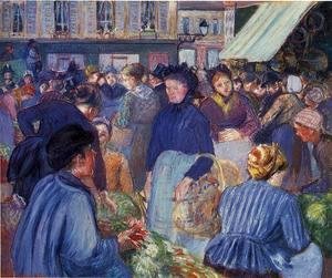 Camille Pissarro - The Market at Gisons, 1889