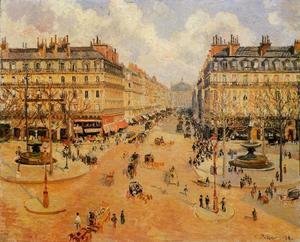 Camille Pissarro - Avenue de l'Opera: Morning Sunshine