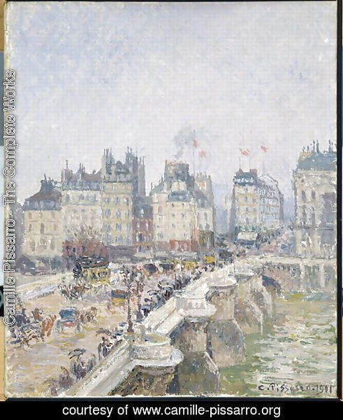 View of the Pont-Neuf in Paris Painting