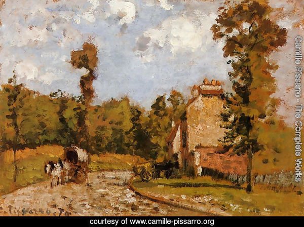 Camille Pissarro Road in Port-Maryl Painting Reproduction | camille ...